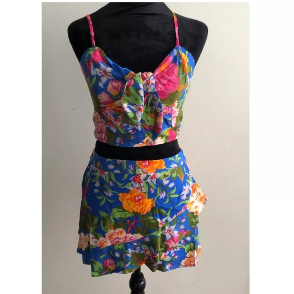 Floral Women's Skort SET